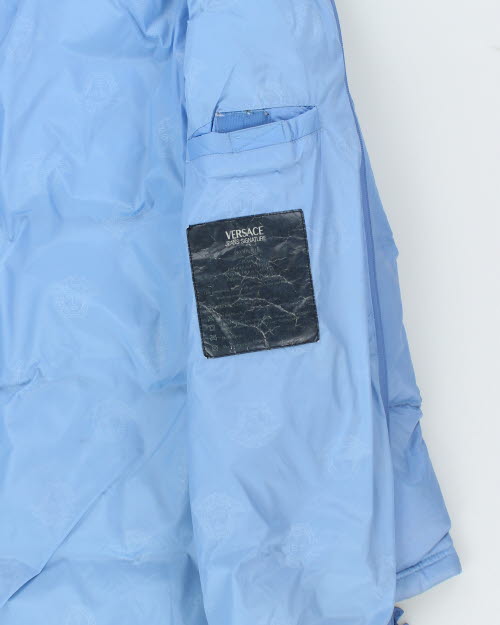 Vintage Y2K Women's Versace Long Puffer Jacket - L