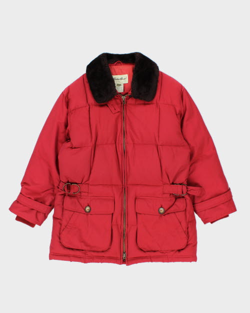 Vintage 90's Eddie Bauer Quilted Multi Pocket Jacket - M