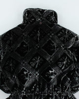 Y2k 00 Ocean Velour Puffer Jacket - L