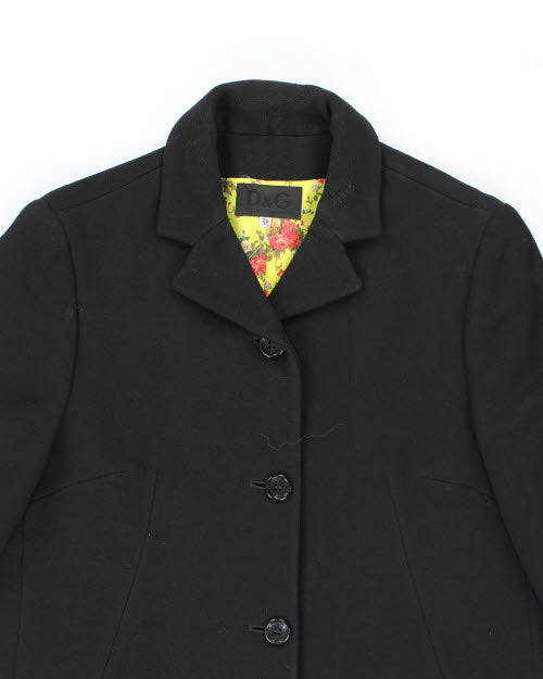Dolce &amp; Gabbana Black Coat - S