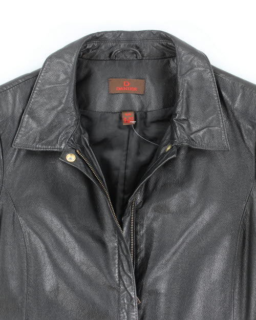 Vintage Women's Danier Leather Zip Up Jacket - M