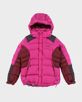 Columbia Pink Hooded Puffer Jacket - M