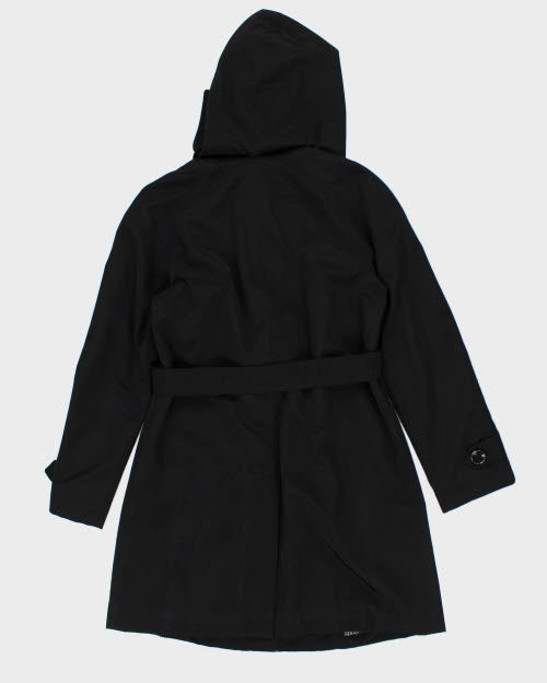 London Fog Hooded Overcoat Mac - M