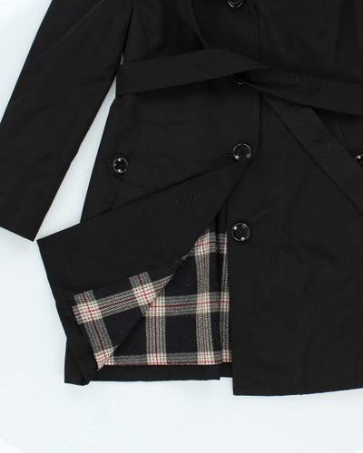 London Fog Hooded Overcoat Mac - M