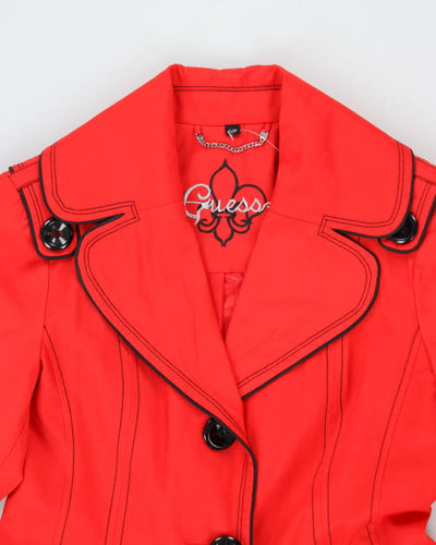 Guess Red Trench Coat - S