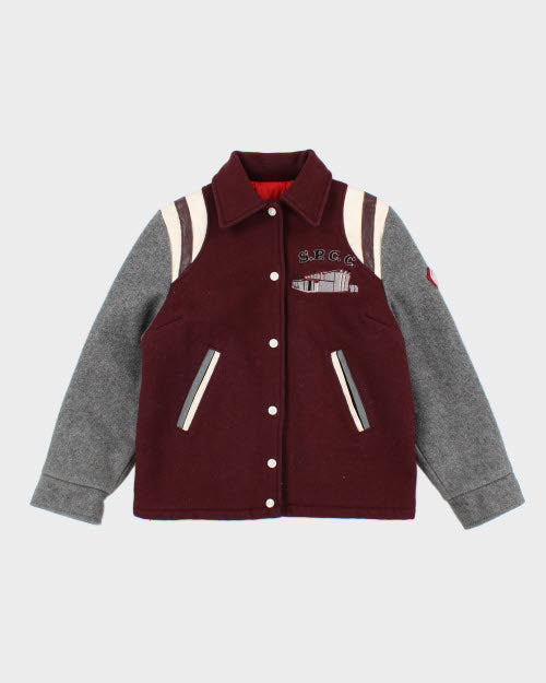 Vintage 80's S.P.C.C. Embroidered Varsity Jacket - S