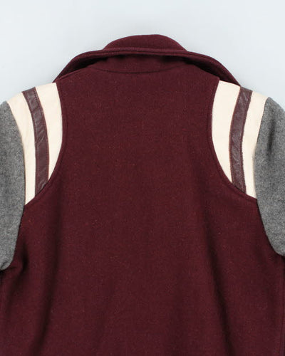 Vintage 80's S.P.C.C. Embroidered Varsity Jacket - S