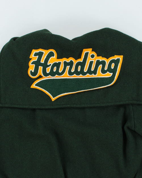 Vintage 80's Women's Embroidered Varsity Jacket - S