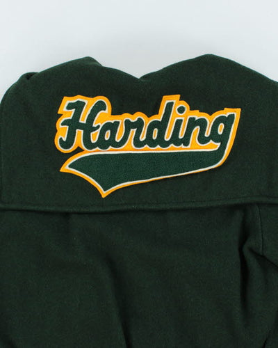 Vintage 80's Women's Embroidered Varsity Jacket - S