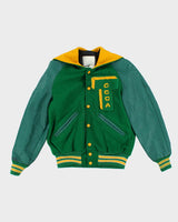 Vintage 70's Women's Embroidered Varsity Jacket - S