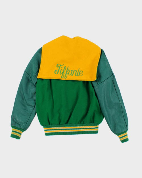 Vintage 70's Women's Embroidered Varsity Jacket - S