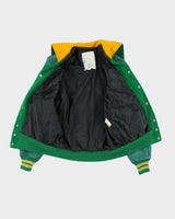 Vintage 70's Women's Embroidered Varsity Jacket - S