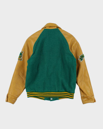 Vintage 80's Women's Embroidered Cheerleader Varsity Jacket - M