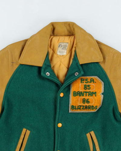 Vintage 80's Women's Embroidered Cheerleader Varsity Jacket - M