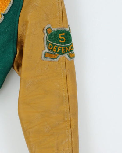 Vintage 80's Women's Embroidered Cheerleader Varsity Jacket - M