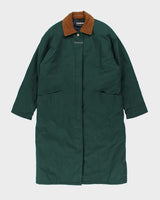 Vintage 90's Women's Cyclone Quilted Overcoat - L