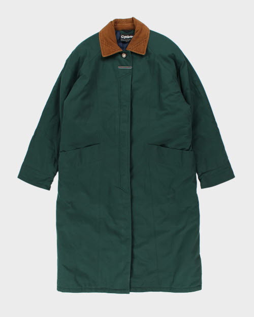 Vintage 90's Women's Cyclone Quilted Overcoat - L