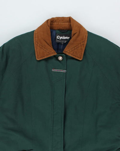 Vintage 90's Women's Cyclone Quilted Overcoat - L