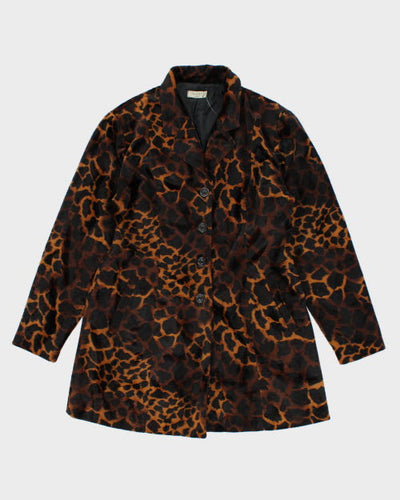 Vintage Vessuti Faux Fur Animal Print Jacket - M