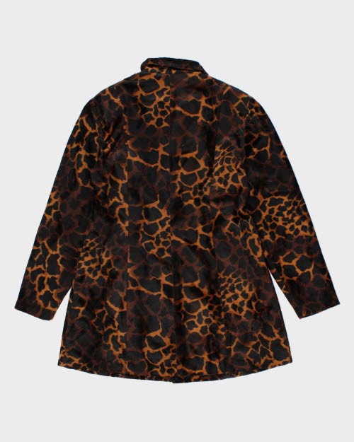 Vintage Vessuti Faux Fur Animal Print Jacket - M