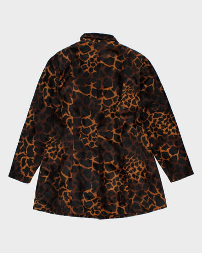 Vintage Vessuti Faux Fur Animal Print Jacket - M