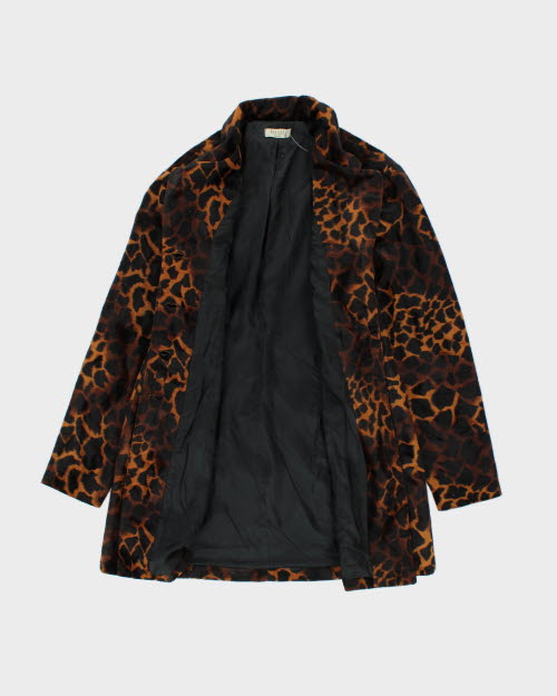 Vintage Vessuti Faux Fur Animal Print Jacket - M