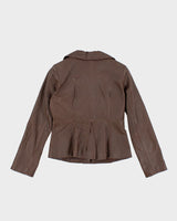 Y2k 00s Guess Leather Jacket - S