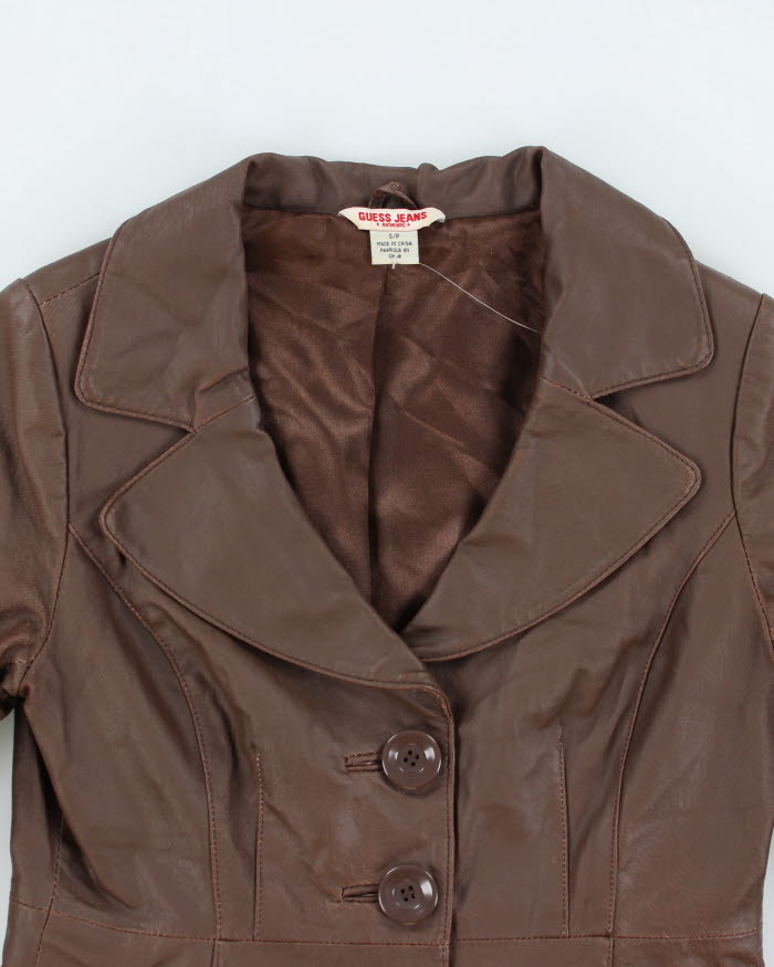 Y2k 00s Guess Leather Jacket - S