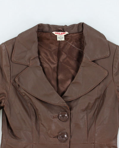Y2k 00s Guess Leather Jacket - S