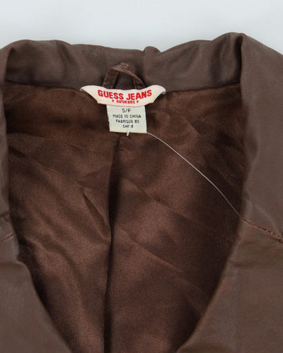 Y2k 00s Guess Leather Jacket - S