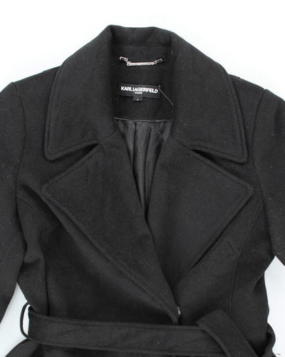 Karl Lagerfeld Wool Blend Coat - M