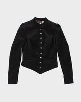 Y2k 00s Betsey Johnson Velour Jacket - XS