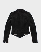 Y2k 00s Betsey Johnson Velour Jacket - XS
