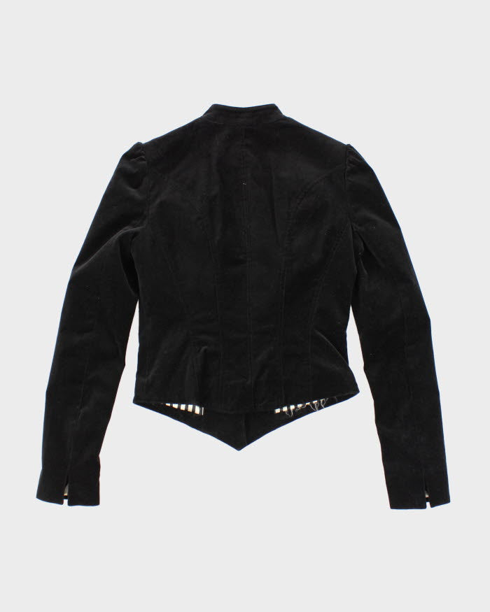 Y2k 00s Betsey Johnson Velour Jacket - XS