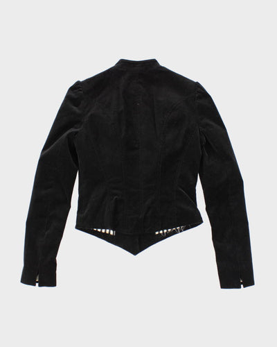 Y2k 00s Betsey Johnson Velour Jacket - XS