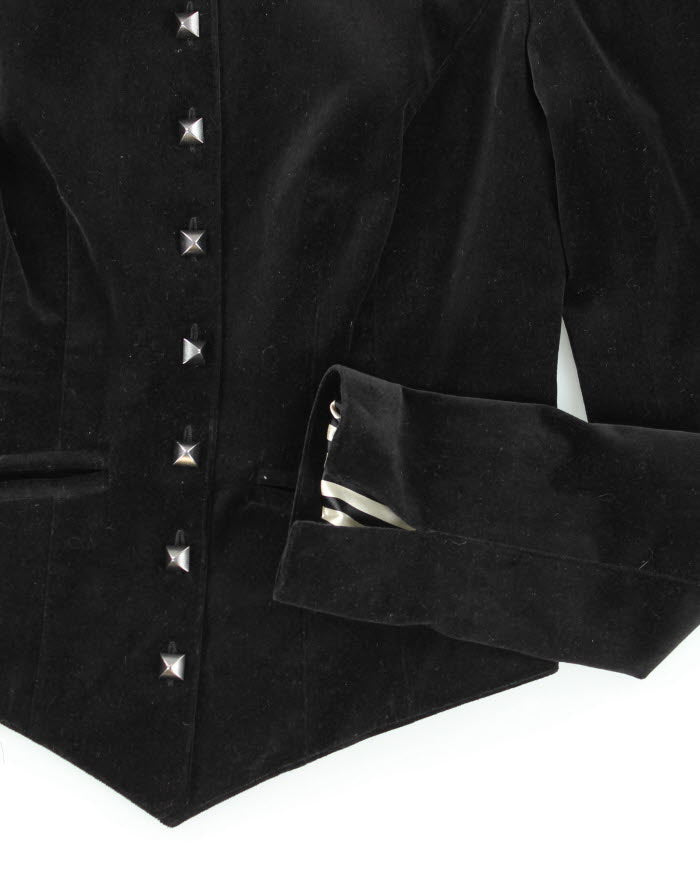 Y2k 00s Betsey Johnson Velour Jacket - XS