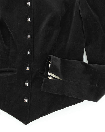 Y2k 00s Betsey Johnson Velour Jacket - XS