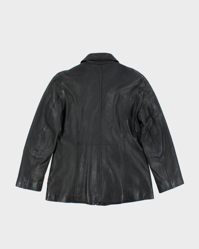 Vintage Black Leather Jacket - M