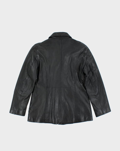 Vintage Black Leather Jacket - M