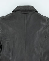 Vintage Black Leather Jacket - M