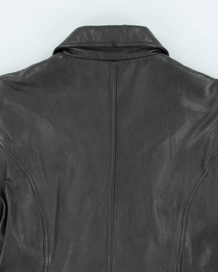 Vintage Black Leather Jacket - M