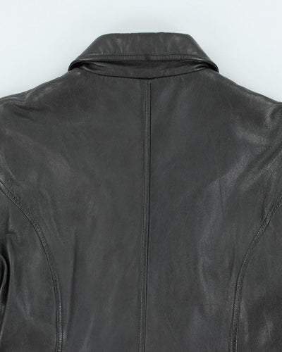 Vintage Black Leather Jacket - M