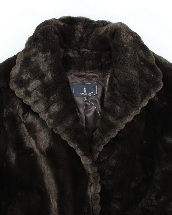 Vintage London Fog Faux Fur Coat - XL