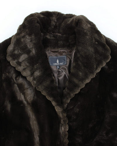 Vintage London Fog Faux Fur Coat - XL