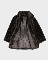 Vintage London Fog Faux Fur Coat - XL