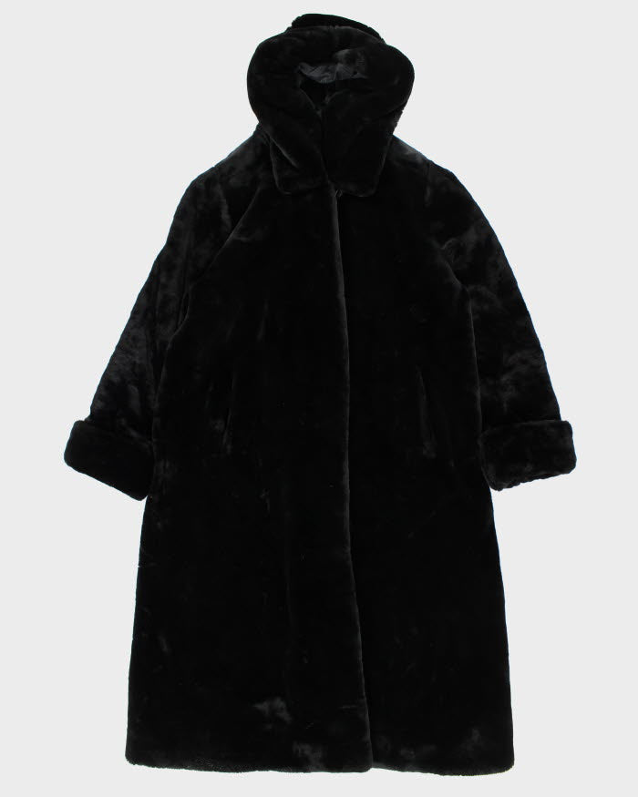 CGC Long Hooded Faux Fur Coat - L
