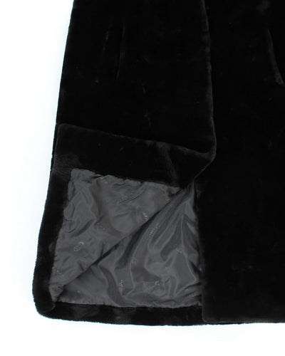 CGC Long Hooded Faux Fur Coat - L