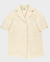 Vintage Cream Mohair Coat - L