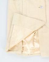 Vintage Cream Mohair Coat - L