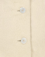 Vintage Cream Mohair Coat - L